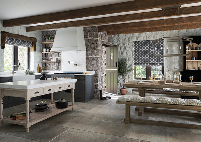 Huaraz Velvet, Midnight - Twist&Fit Roman Blind - Image 6